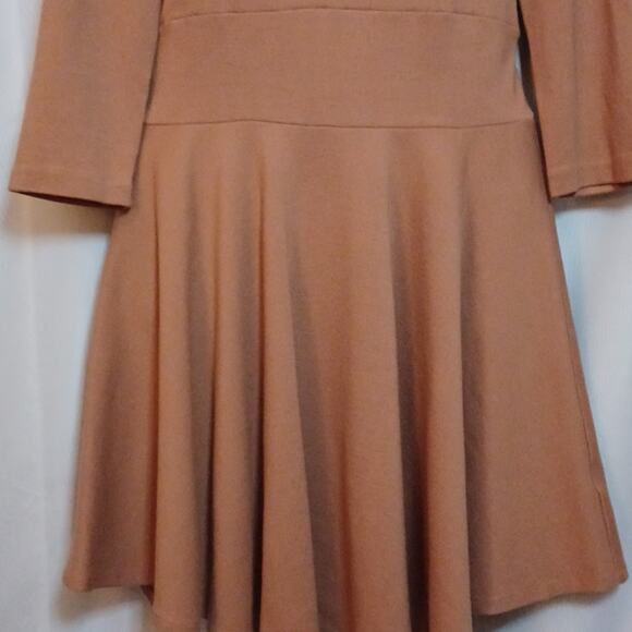 ASOS Women's Fit & Flare Peach Skater Midi Dress. Size 12 - Picture 4 of 9
